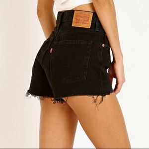 Levi’s 501 High Rise Short Black WORN ONCE